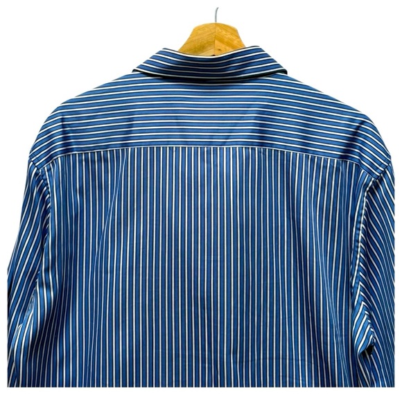 Robert Graham Striped Paisley Flip Cuff Button Down Dress Shirt Size XL - Picture 5 of 10